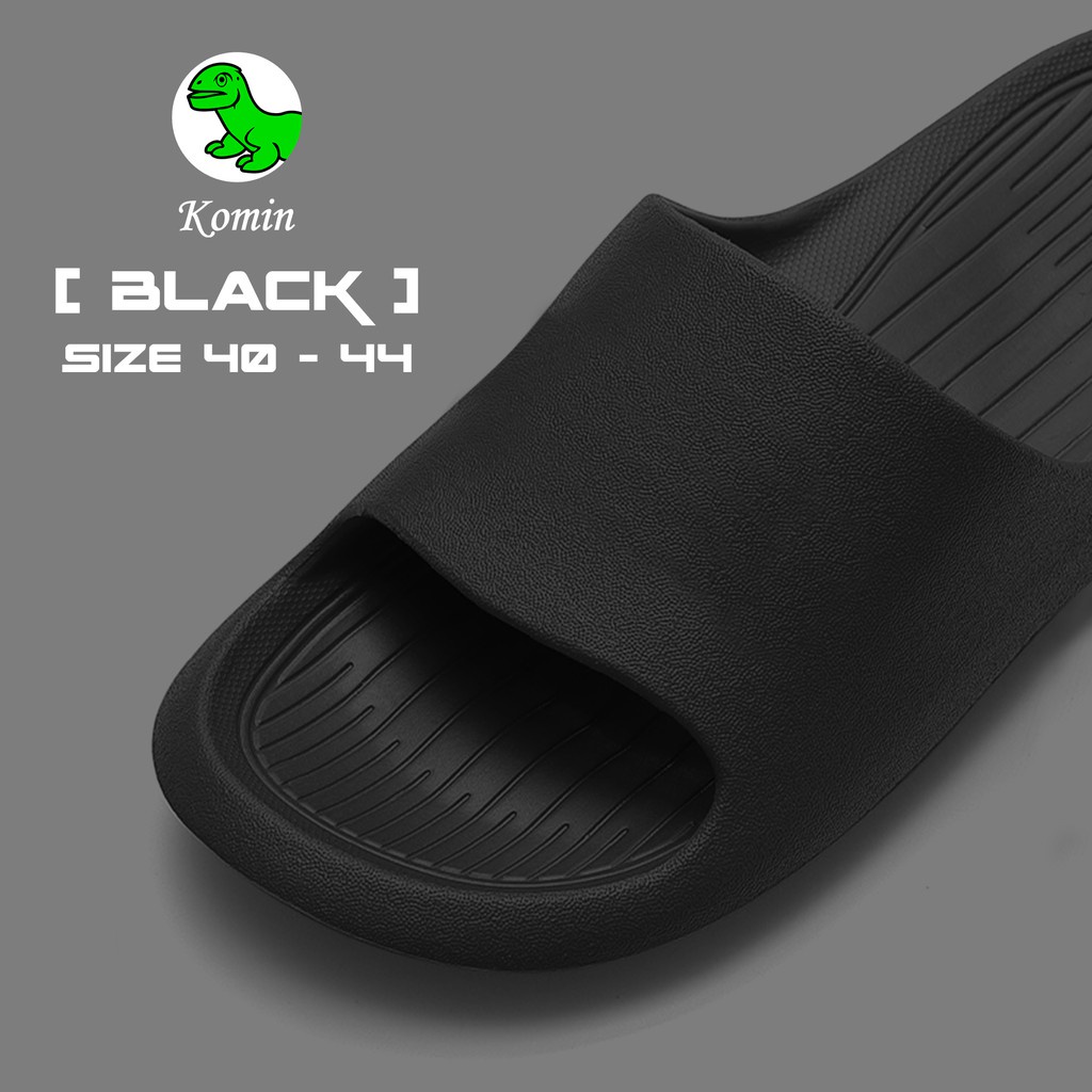 Terbaru  Sandal Pria Polos Sandal Slide Pria Sendal Polos Cowok Slipon Sendal Selop Cowok 40-44