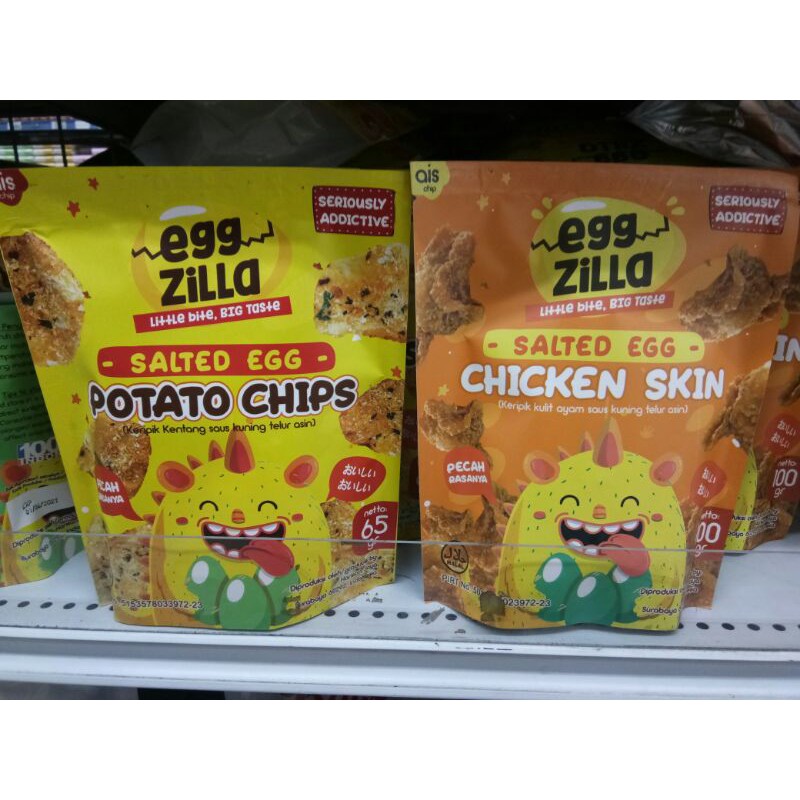 

Egg Zilla Salted Egg (Potato Chips / Chicken Skin) 65gr
