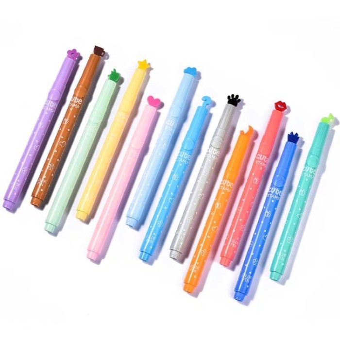 

Hadir Cute Stamp Pen Set Stabilo Set Terlaris