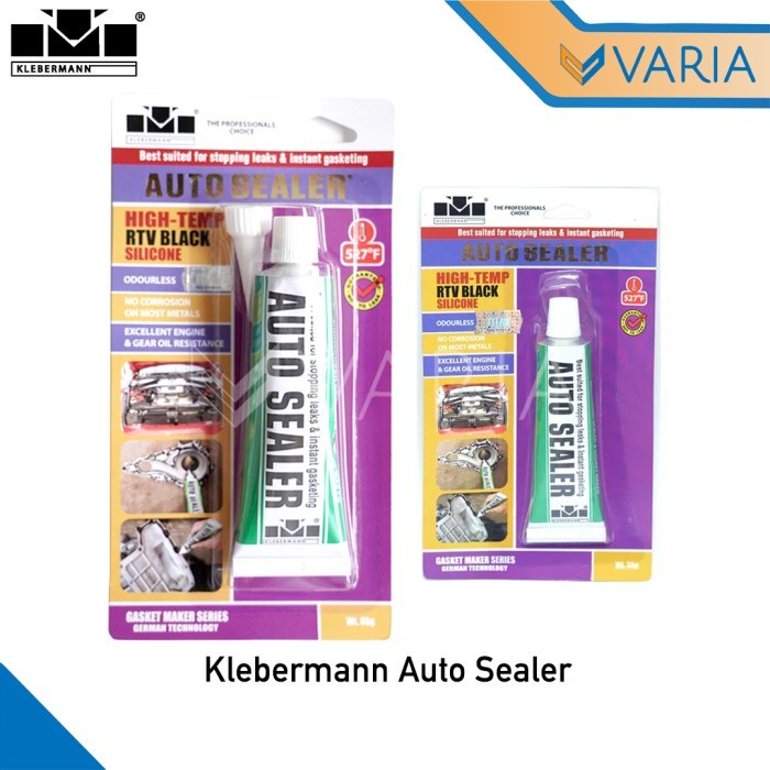 Klebermann Auto Sealer 85 gr Hi Temp RTV Silicone Black Odourless