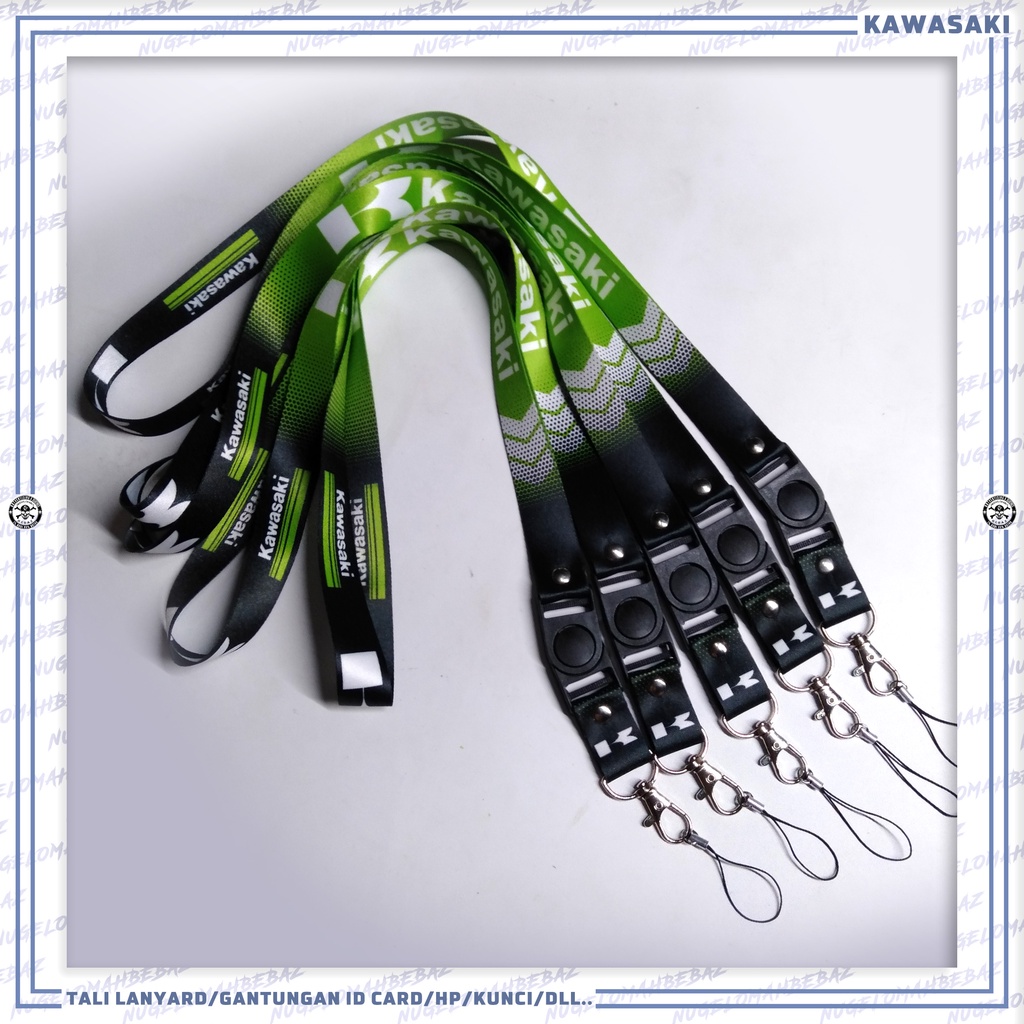 

TALI LANYARD GANTUNGAN ID CARD/HP/KUNCI/DLL.. KAWASAKI