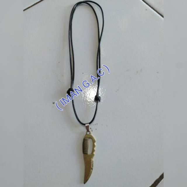 Kalung bandul pisau/ kalung fashion peria