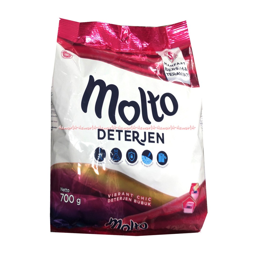 Molto Detergen 700gr Sabun Cuci Bubuk Molto Sparkling Glamour Vibrant Chick