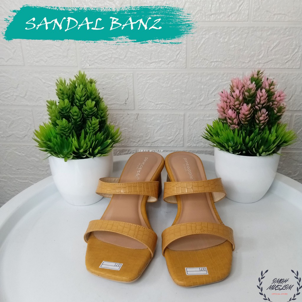 SENDAL WANITA SENDAL SELOP PINEAPLE ORI 2 TALI COCOK UNTUK OOTD BISA COD