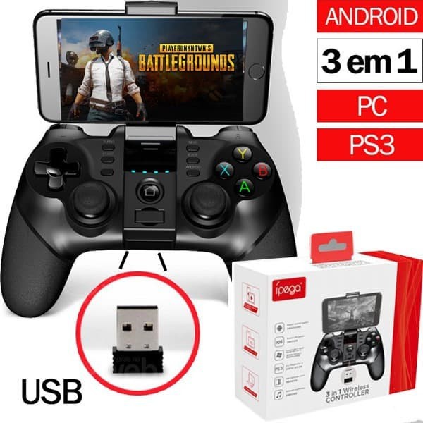 Gamepad single ipega wireless bluetooth turbo 3in1 batman for Android-smart Tv box-Pc-ios pg 9076