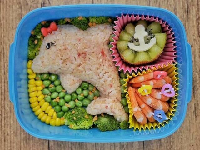 (DOLPHIN) Cetakan Nasi Karakter Set/Rice Mold/Nori Cutter/Nori Puncher/Cetakan Nasi Bento