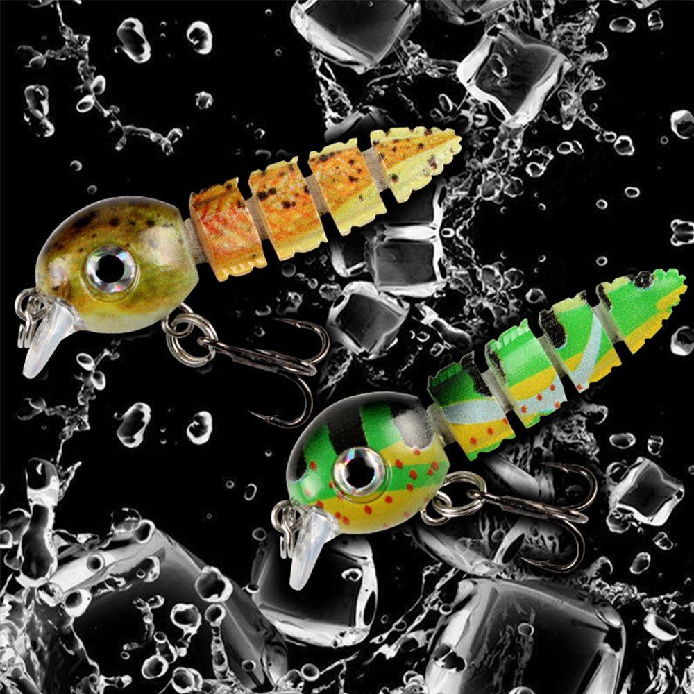 Top Muli-Tergabung Memancing Umpan 3.9G 5.5cm Crankbaits Tackle Musim Dingin Memancing Ikan Hooks