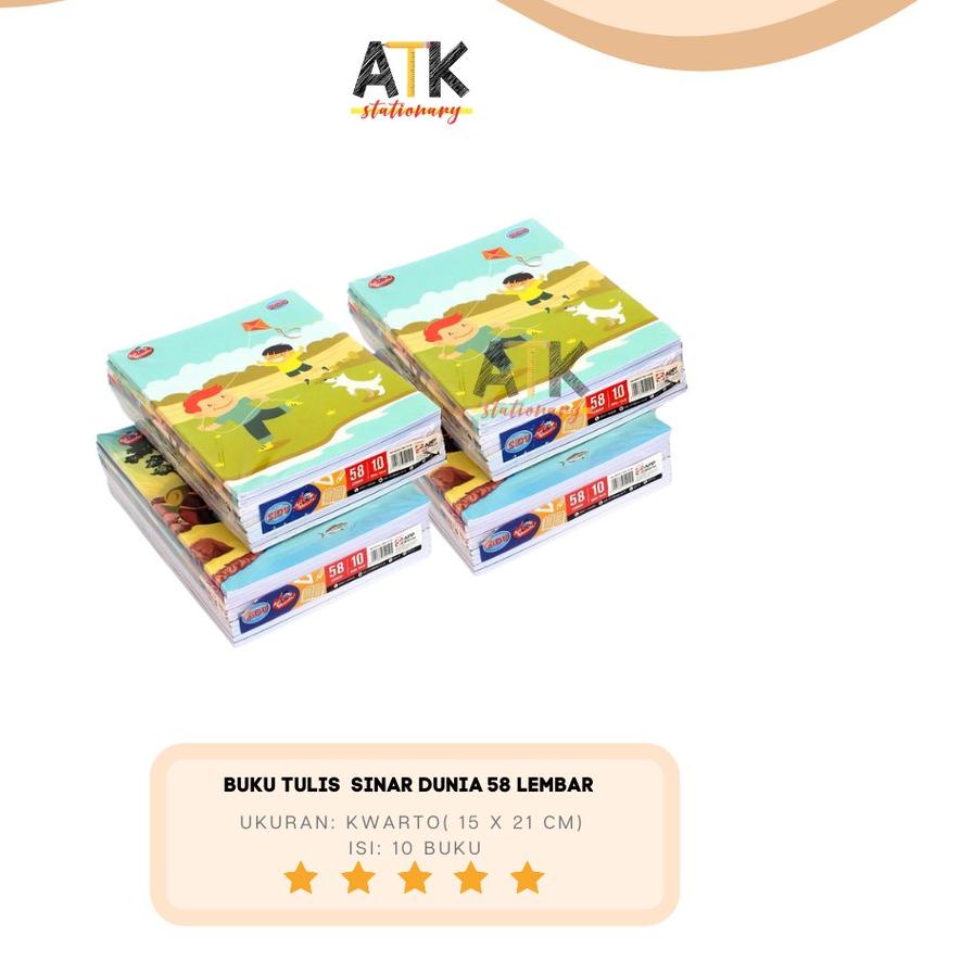 

Terbaru - Buku Tulis Sinar Dunia 58 Lembar Sidu atk