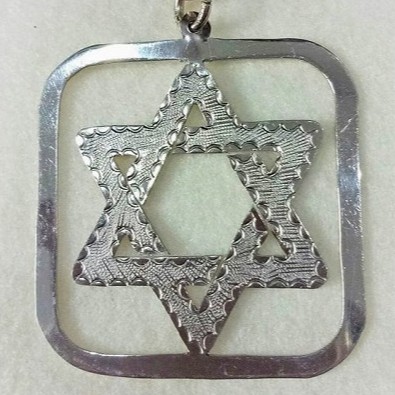 Gantungan Kunci Profetik Bintang Daud Israel Monel Anti Karat Star Of David Mesianik Bahtera