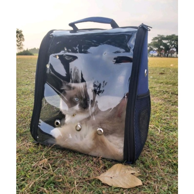 Tas Kucing / tas Anjing / Tas Kelinci / Travel Packbag Cat/ Ransel Hewan Gatsh Transparan