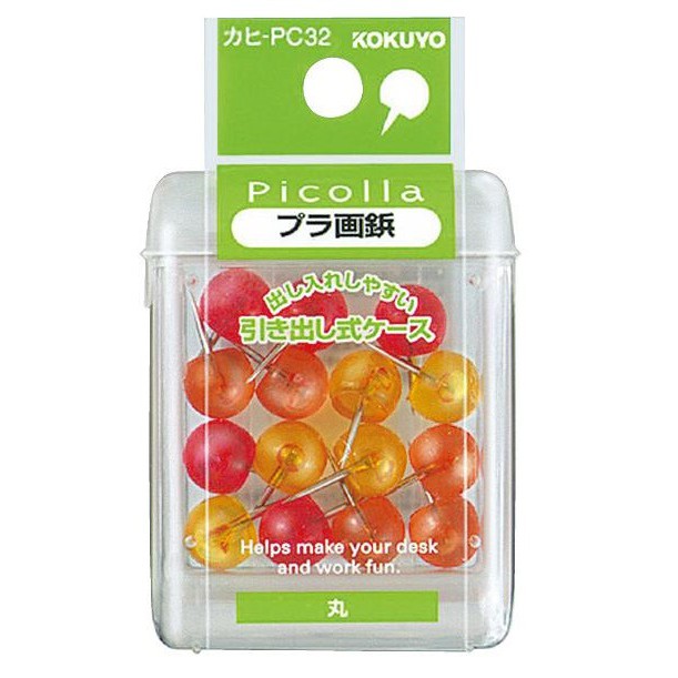 

KOKUYO PICOLLA - KAHI-PC32 BALL PUSH PIN MIXED COLOR