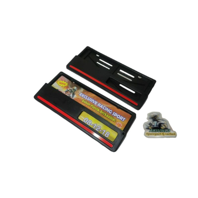 (COD)√ COVER PLAT NOMOR MOTOR SEPASANG UNIVERSAL