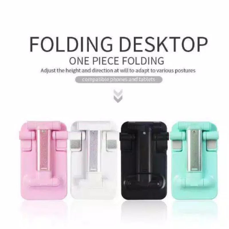 Folding Desktop HD-23 Phone Stand Holder Lipat Liftable Foldable Universal HP di Meja Support L305