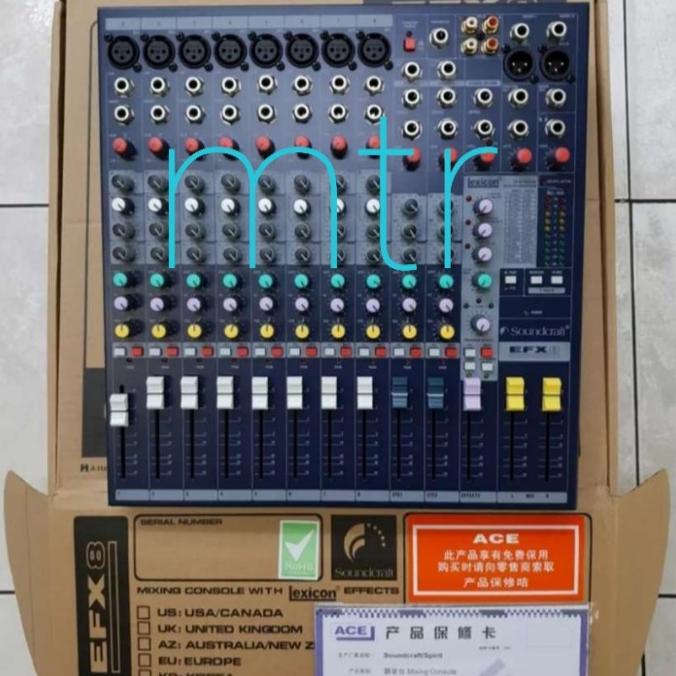 mixer audio soundcraft efx8