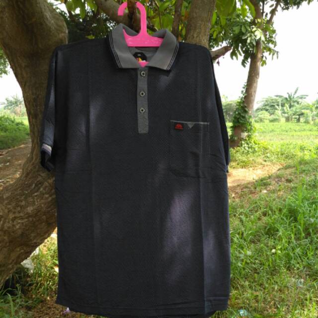 Kaos Krah Denim Polos