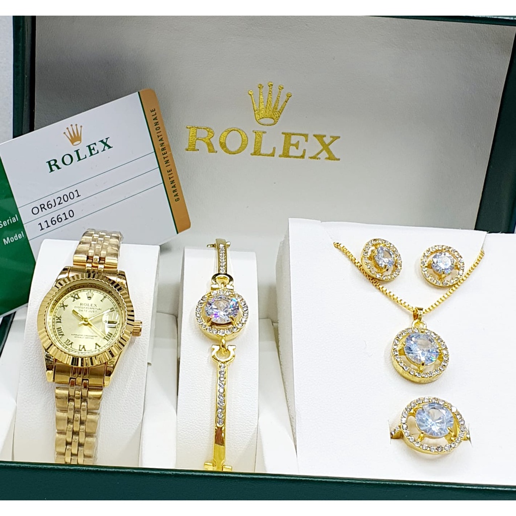 Jam Tangan Wanita Rolex 1302 Paket Fre Box Rolex Ca1402
