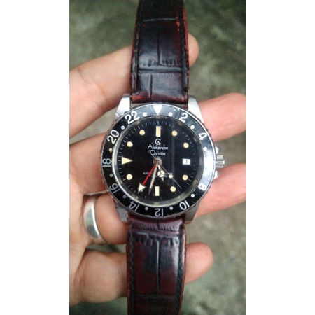 alexander christie rolex style gmt master second bekas original