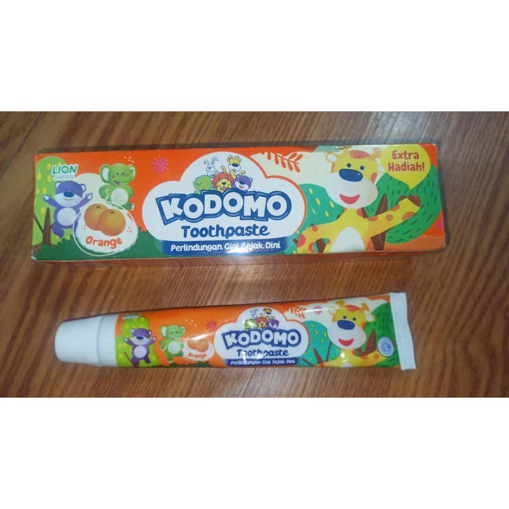 KODOMO Pasta Gigi Orange Tube 45 gr Odol Anak Bayi Anti Bacterial & Xylitol