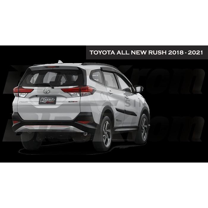 Logo Emblem Black Chrome Belakang Toyota All New Rush 2018 - 2021