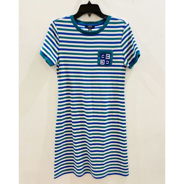 Chap* striped one pocket t shirt dres