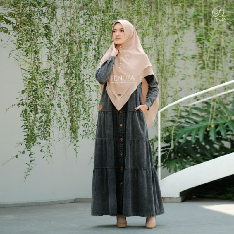 Gamis Velove dress ori Fenuza size XXS  busana muslim busui