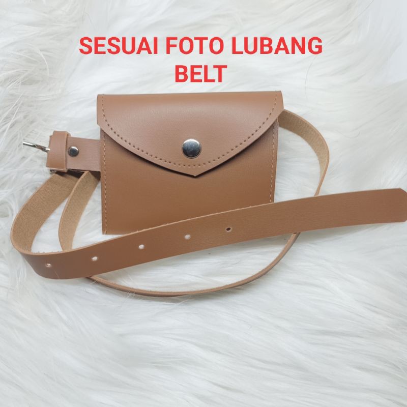 LX IKAT PINGGANG WANITA/KOMBINASI DOMPET CHECKED BELT