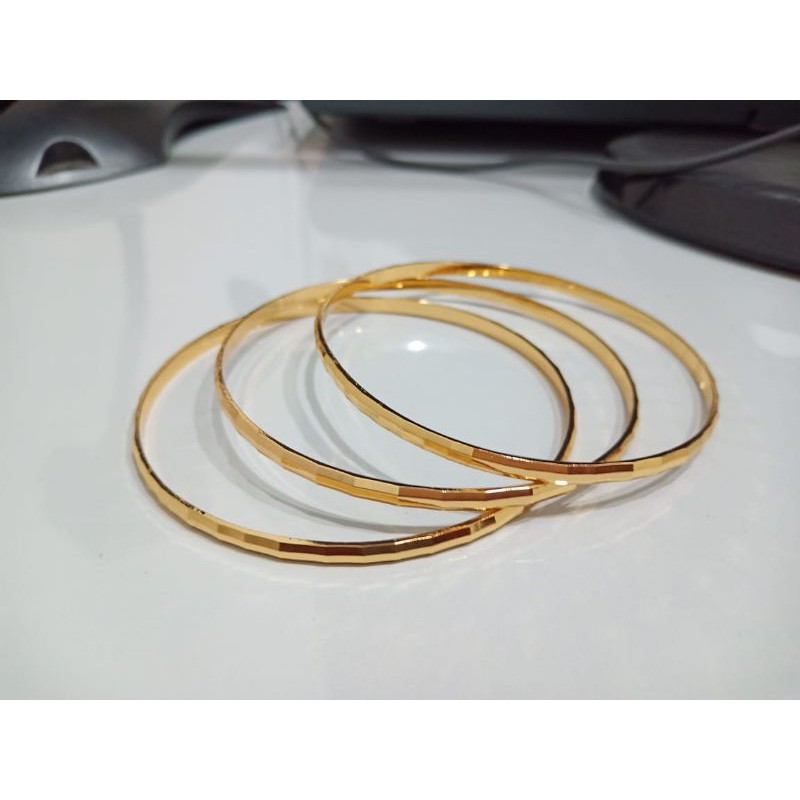 GELANG TITANIUM WANITA TERLARIS GELANG TANGAN KERONCONG MODEL SIMPLE DAN ELEGANT