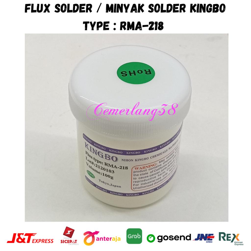 FLUX SOLDER KINGBO/PASTA SOLDER KINGBO/MINYAK SOLDER RMA-218(JPN) UNGU