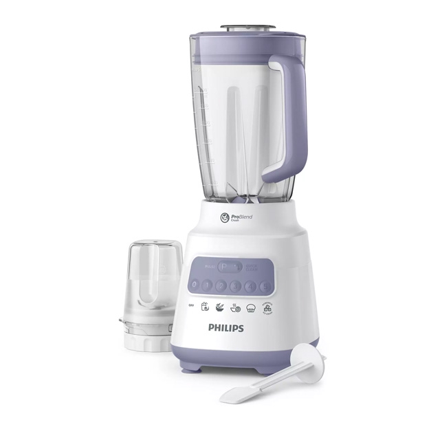 Philips HR2221 Blender Dengan Gelas Plastik Lebih Cepat Menghancurkan Es