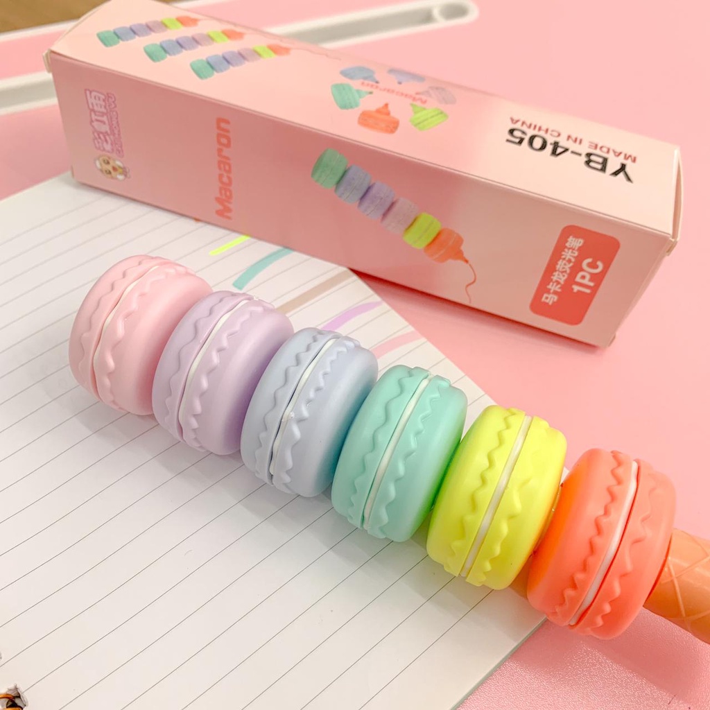 STABILO MACAROON 1 SET (5 WARNA) MURAH dan UNIK LUCU COD PENGINGAT PENANDA ATK KANTOR