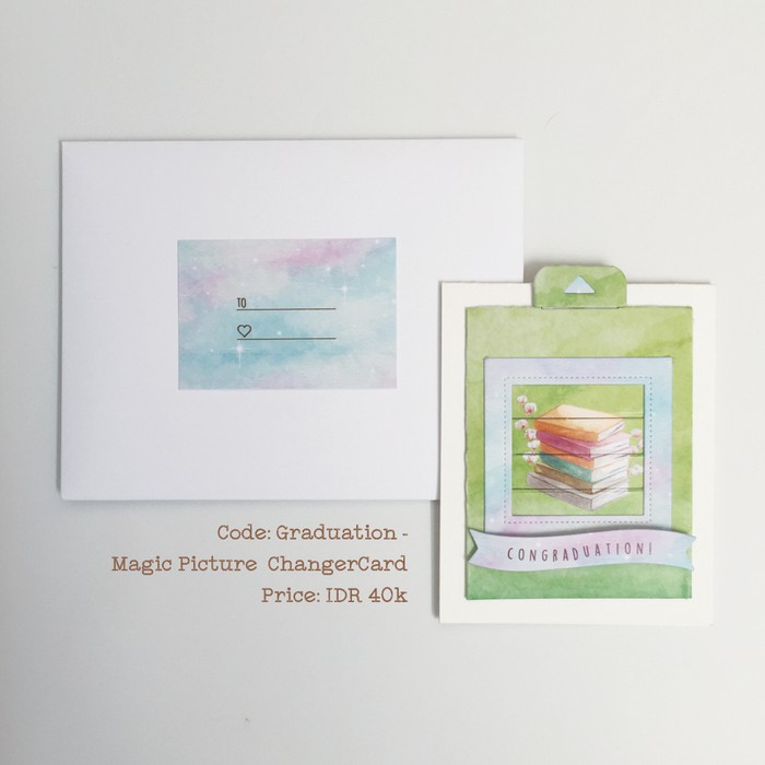 

STAMP AND PAPERS Graduation Magic Picture Changer Card