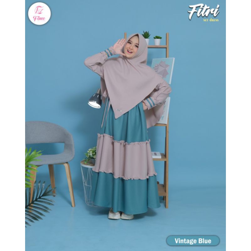 Fitri dress set by fauz hijab