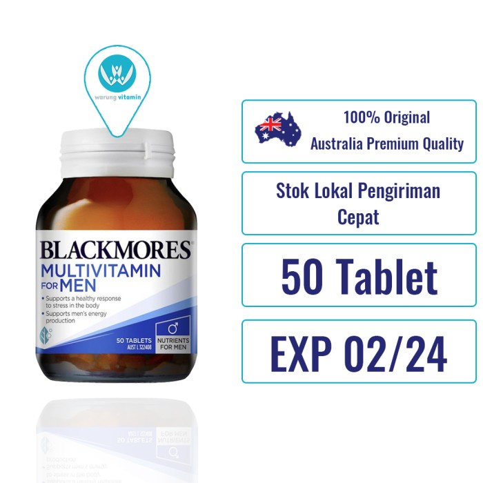 SALE Blackmores Multivitamin for Men 50 Tablet Vitamin Pria