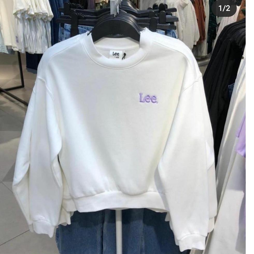Tto31au22ᵞ ‑ Lee Sweater crop oversize bahan flece