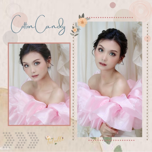 𝙏𝙪𝙩𝙪𝙡𝙡𝙚 Ruffle Makeup Glass Organza