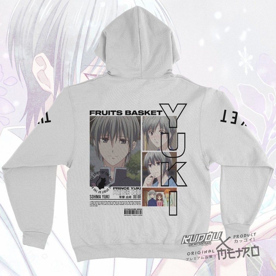 Jaket Sohma Yuki V2 Anime Manga Fruits Basket Premium Cotton Fleece