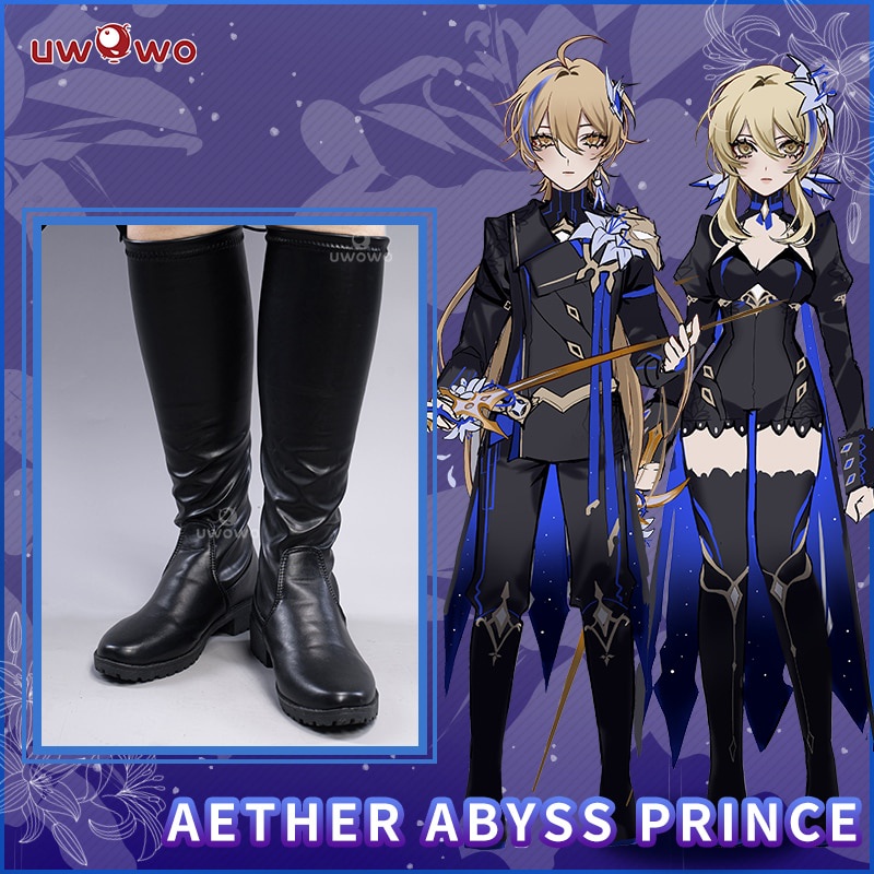PREORDER UWOWO Exclusive Genshin Impact Fanart Lumine Abyss Princess Traveler Cosplay Shoes