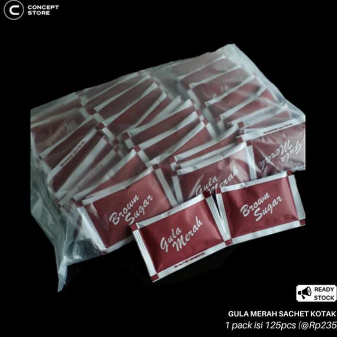 

Gula Merah / Brown Sugar Kemasan Sachet 125pcs TERMURAH / Gula Semut BERMUTU