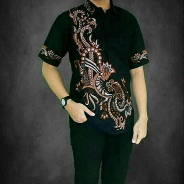 HEM BATIK pria lengan pendek motif baru harga murah ASLI PEKALONGAN