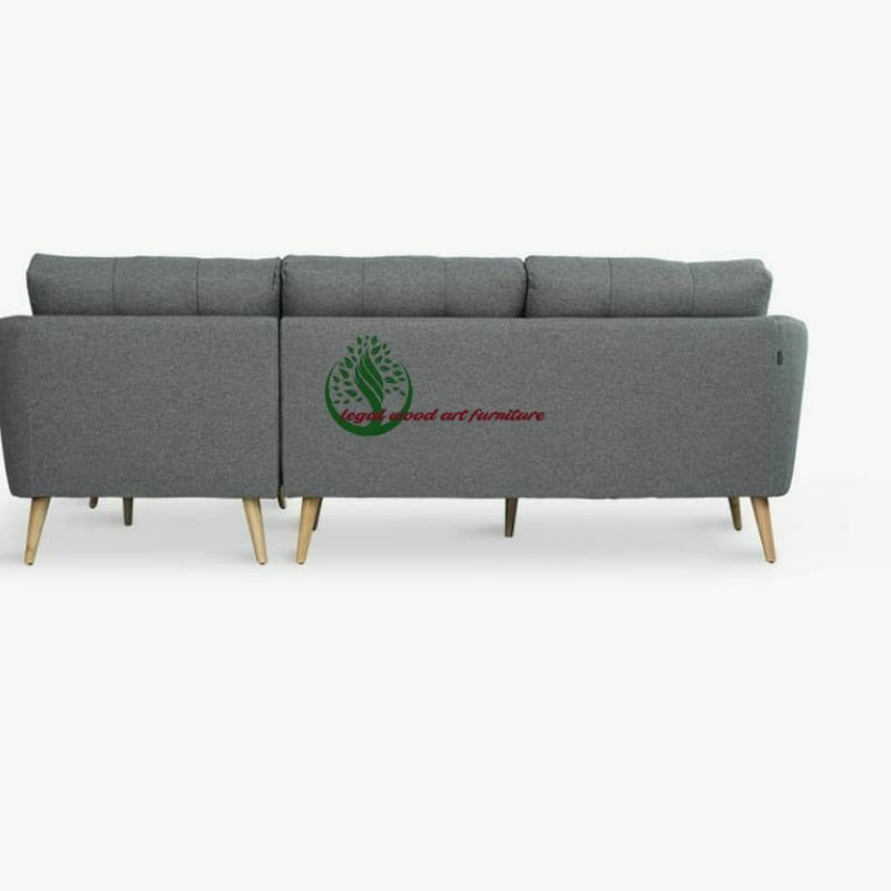 sofa bed L minimalis inoac furniture jepara