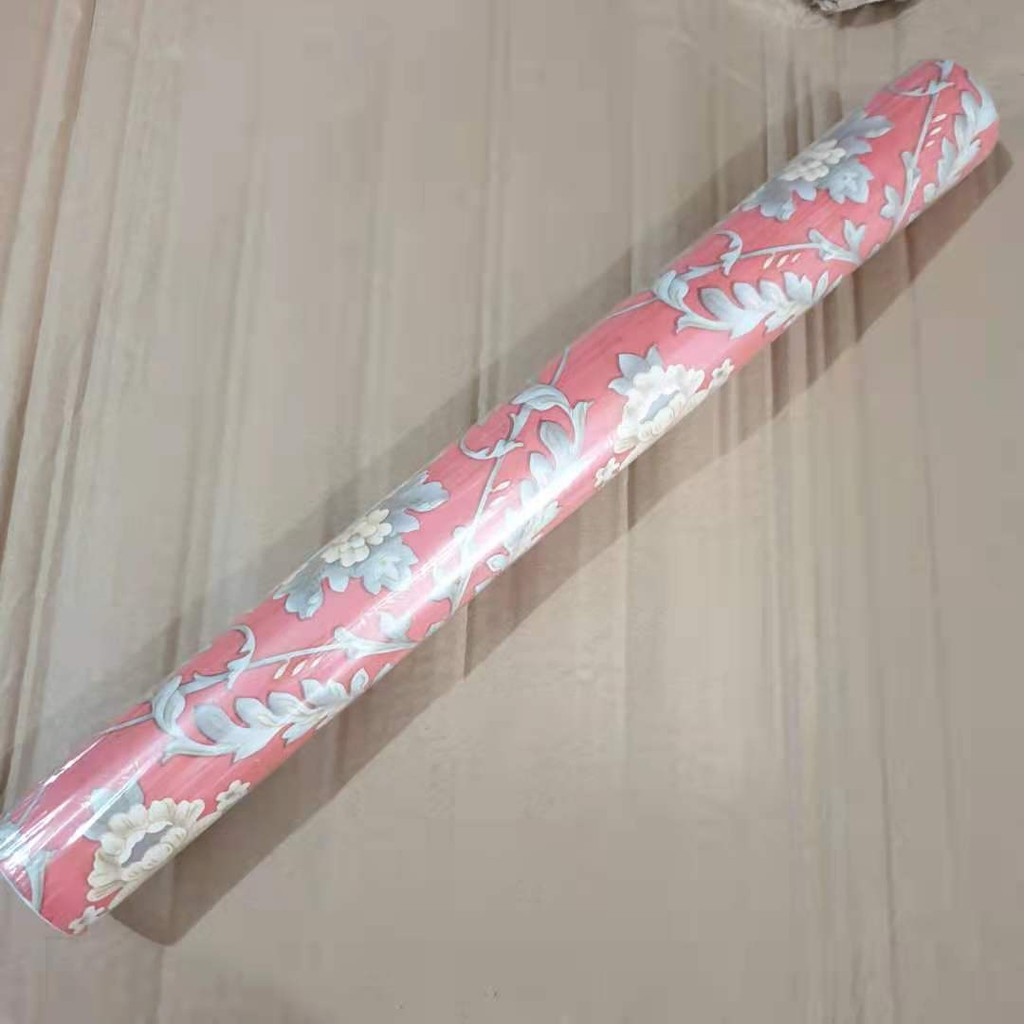 Wallpaper Sticker Dinding Motif Batik Polos