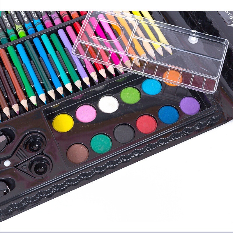 JOS514 Crayon Set 150 Pcs Art Set Peralatan Gambar Lukis Isi 150 Pensil Warna Krayon Set