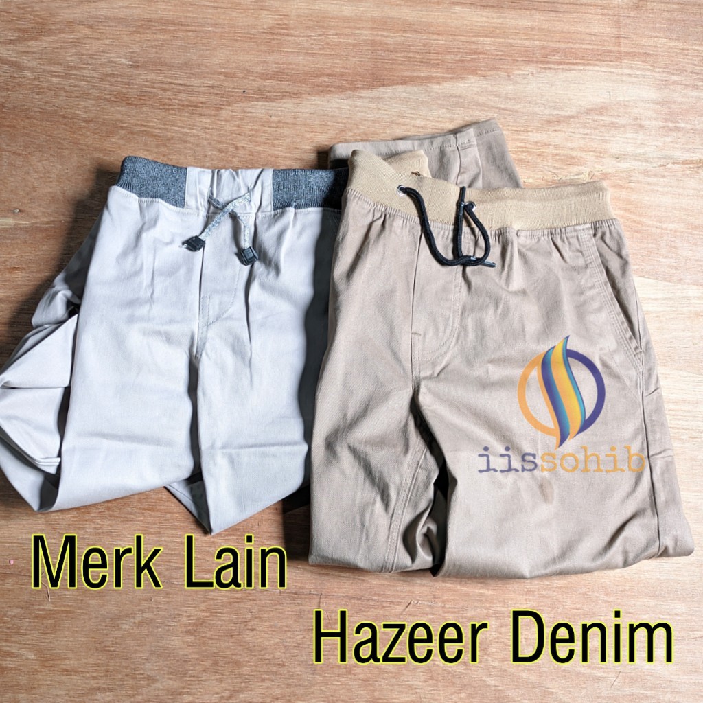 Celana Chino Panjang Pria Jumbo Big Size Bahan Melar Elastic Original Reguler Fit Distro Premium HAZEER