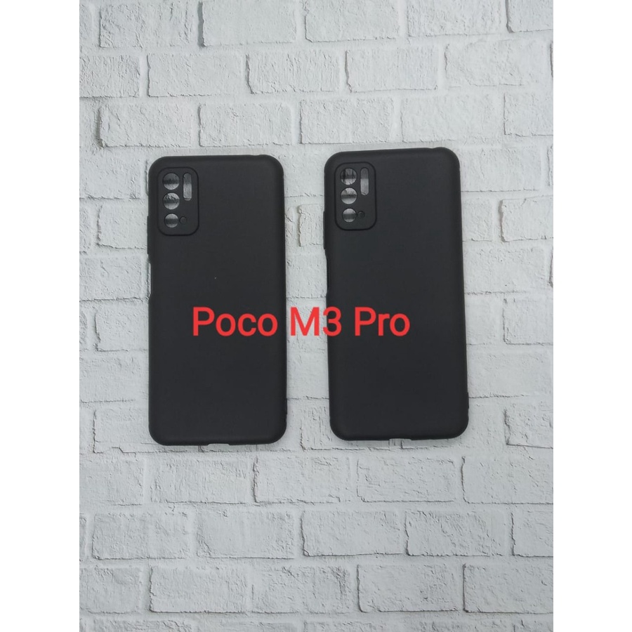 XIAOMI POCOPHONE POCO F3 5G M3 PRO POCO M3 CASE SOFTCASE FULL BLACK PREMIUM CASING PROTECT CAMERA COVER SILIKON HITAM PELINDUNG KAMERA