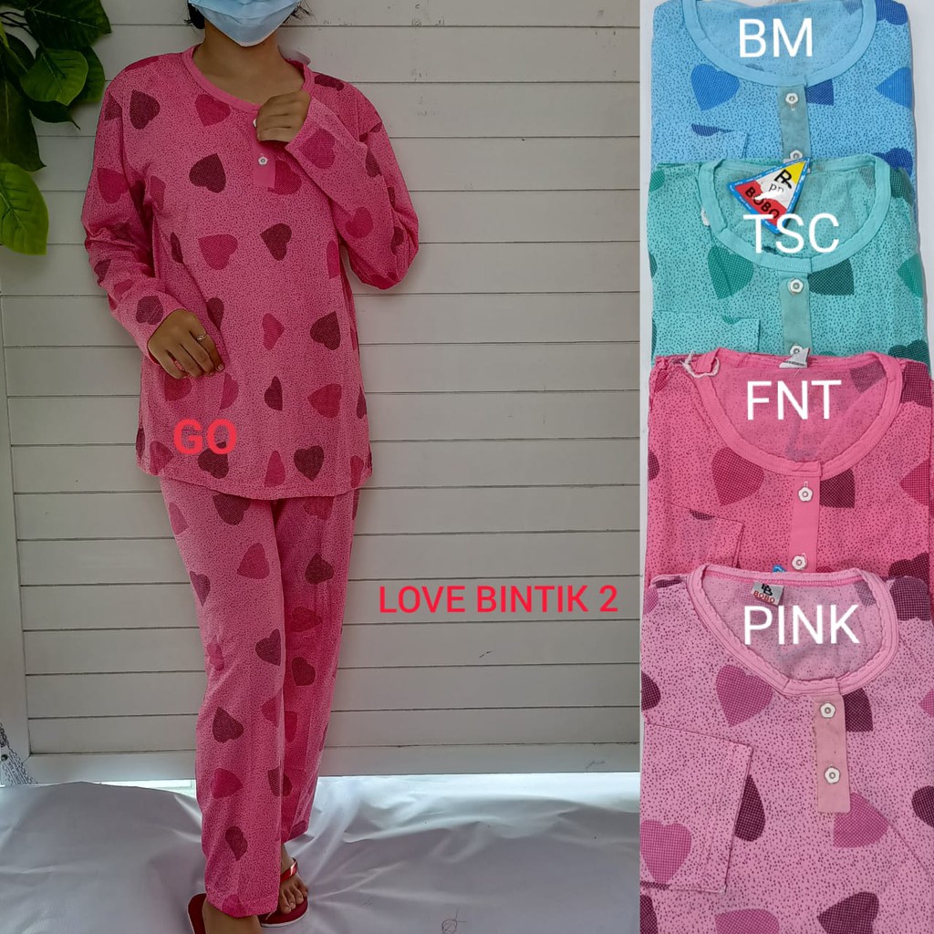 gof BABYDOLL  BoBo &amp; Thedda PP Dewasa Standart Setelan Baju Tidur Busui Celana Panjang Lengan Panjang Piyama