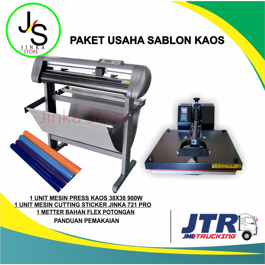 PAKET MESIN USAHA SABLON KAOS DIGITAL  / PAKET USAHA CUTTING STICKER