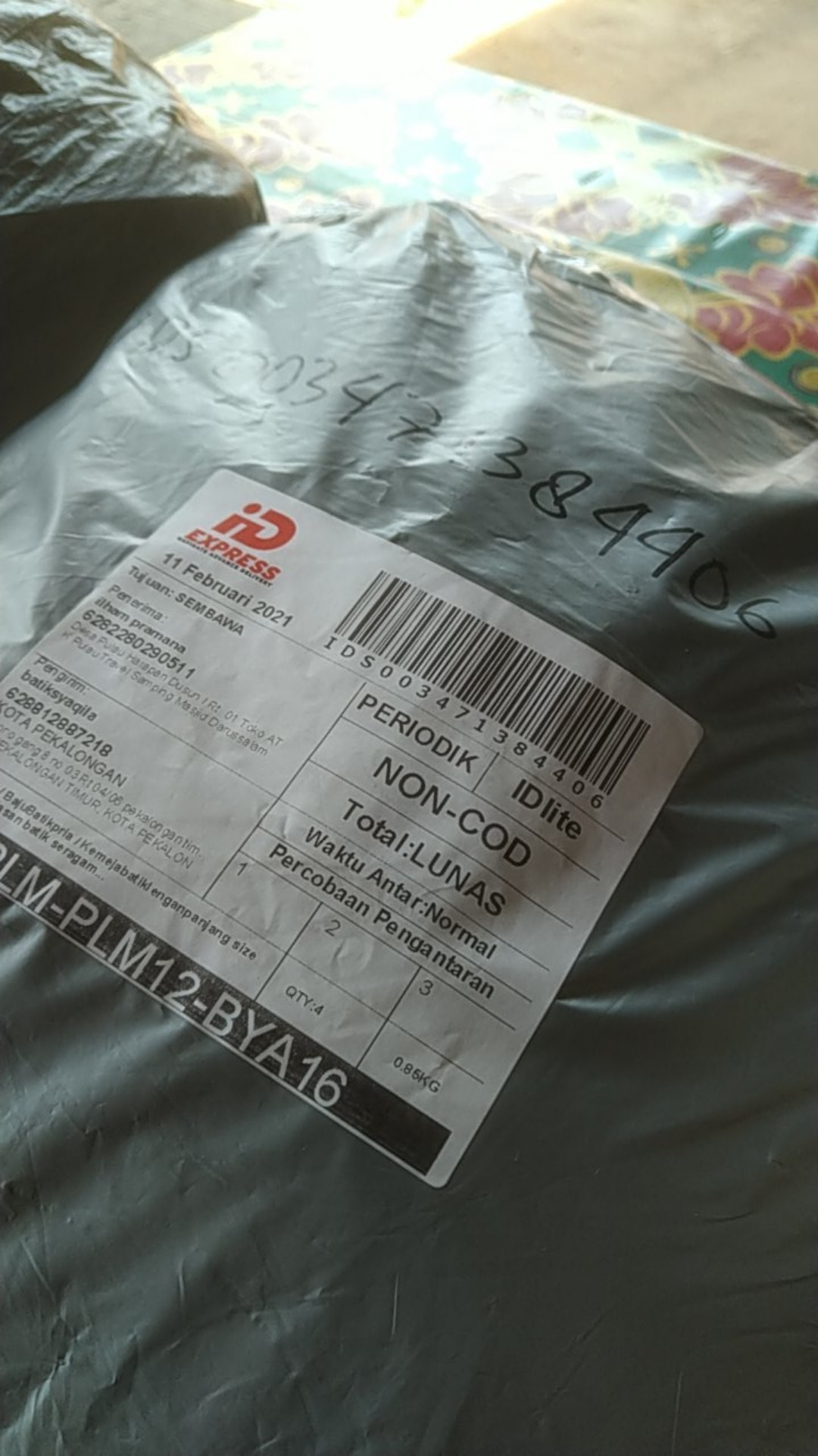 Kemeja Batik Pria Lengan Panjang Size M L Xl Xxl  Bswart Batik Hrb026 Kenongo Hem Panjang