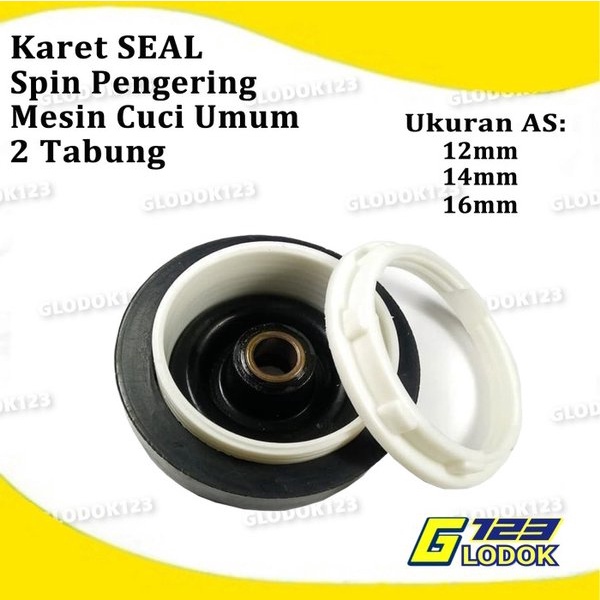 Seal Spin Sil Karet Dinamo Pengering Mesin Cuci Tabung AS 12 14 16 MM