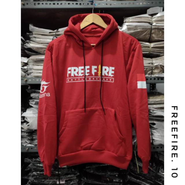 Jaket Hoodie Freefire Keren Kekinian Tebal Shopee Indonesia