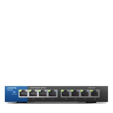 Networking Linksys Switch 8 Port Gigabit 10/100/1000 Mbps - LGS108-AP